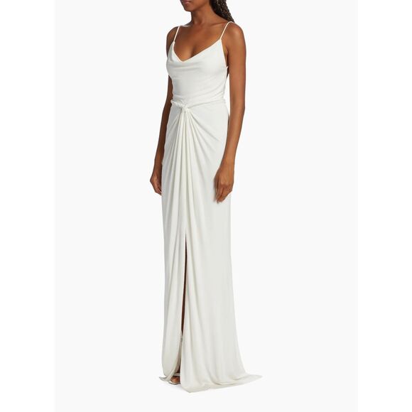 Jason Wu Collection Knotted Jersey Column Gown Size US0 $2995 - Picture 3 of 12